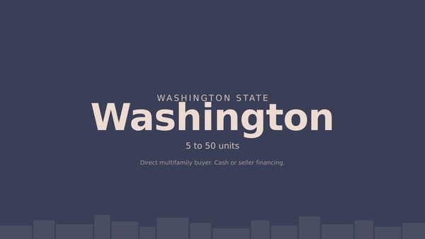 Washington multifamily, Kallpa Properties direct buyer