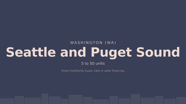 Seattle and Puget Sound multifamily, Kallpa Properties direct buyer