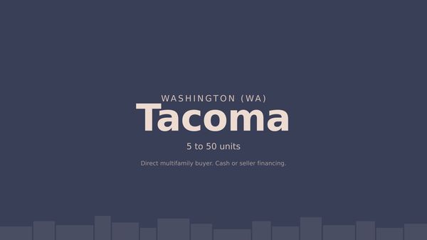 Tacoma multifamily, Kallpa Properties direct buyer